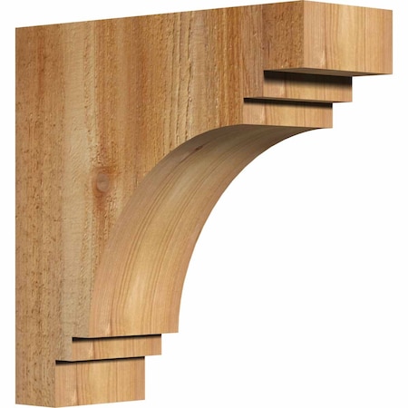 Ekena Millwork Pescadero Rough Sawn Corbel, Western Red Cedar, 4"W x 12"D x 12"H COR04X12X12PEC00RWR